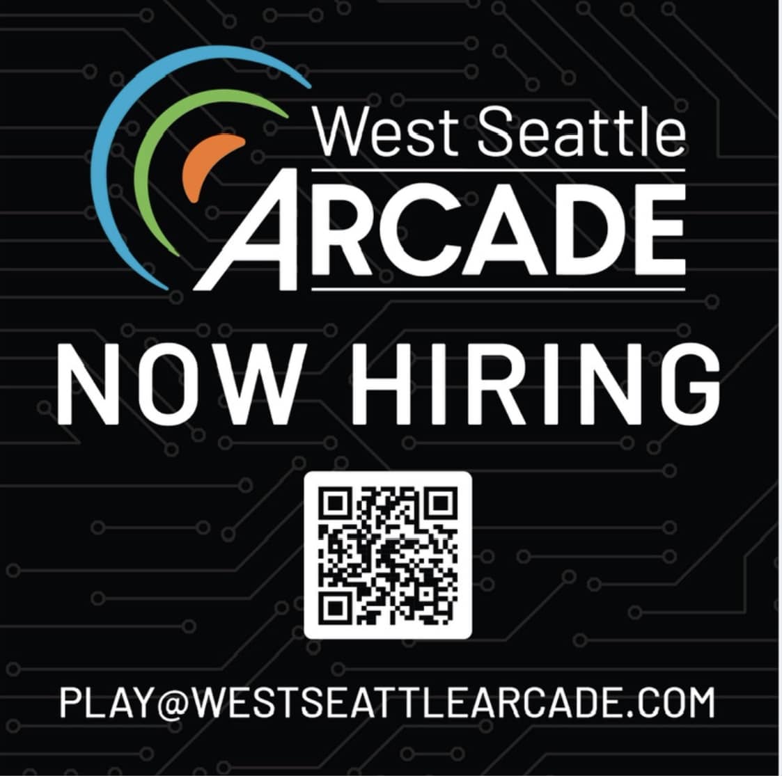West Seattle Arcade is hiring Are you game? Westside Seattle